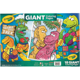 Giant Colouring Pages - The Trouble with T-Rex