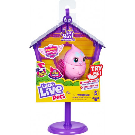 LITTLE LIVE PETS LIL' BIRD S12 BIRD & HOUSE ASSORTED