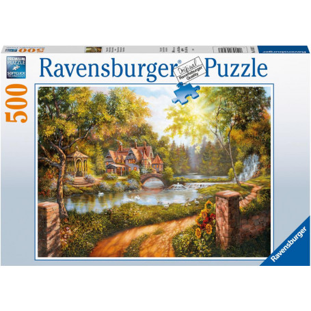 Rburg - Cottage by the River Puzzle 500Pc