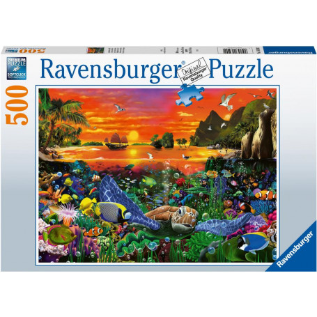 Rburg - Turtle in the Reef Puzzle 500pc