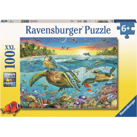 Rburg - Swim With Sea Turtles Puzzle 100pc
