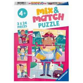 Rburg - Job Swap Mix & Match Puzzle 3x24pc