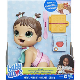 BABY ALIVE LIL SNACKS BABY ALIVEBY BRN HAIR