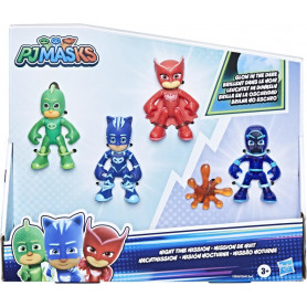 PJ MASK HERO VS VILLAIN 4 PACK ASST GLOW