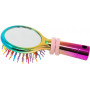 Pink Poppy Rainbow Bristle Mirrored Hairbrush