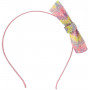 Pink Poppy Pastel Gemstone Bow Headband