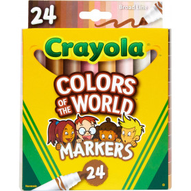 Crayola 24ct Colors Of The World Washable Markers