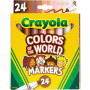 Crayola 24ct Colors Of The World Washable Markers