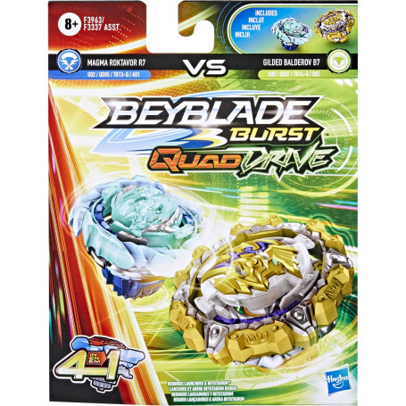 BEYBLADES GILDED BALDEROV B7 MAGMA ROKTAVOR R7