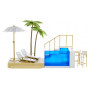 Rainbow High Color Change Pool & Beach Club Playset