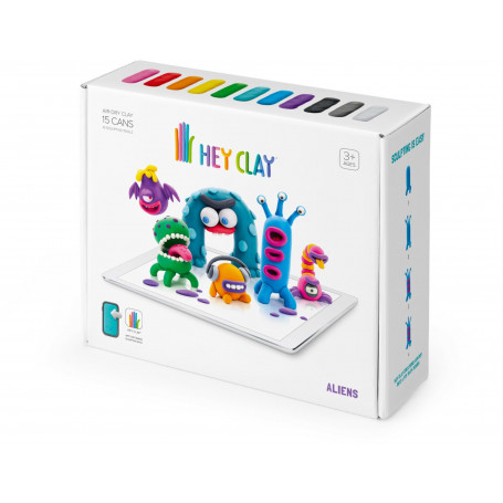 HEY CLAY - Aliens (15 Cans & 2 Tools)
