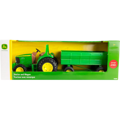 John Deere 20cm Tractor with Wagon