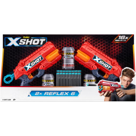 Zuru XSHOT Excel - Reflex Twin Pack with 16 Darts