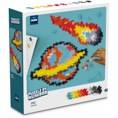 Plus-Plus - Puzzle by Number - Space 500pcs
