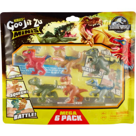 HEROES OF GOO JIT ZU LICENSED JURASSIC WORLD S3 MINIS MEGA 6 PACK
