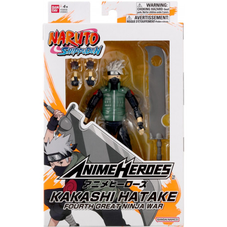 ANIME HEROES ANIME HEROES NARUTO - HATAKE KAKASHI FOURT GREAT NINJA WAR - 8TH WAVE