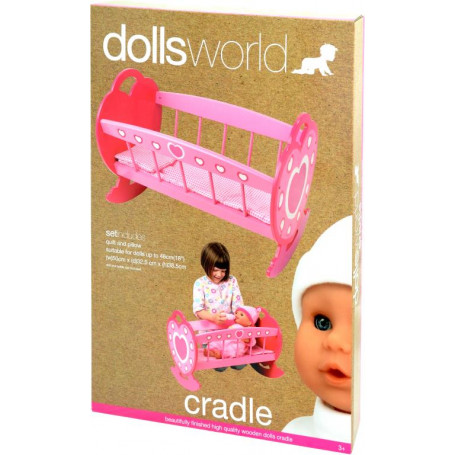Dollsworld cradle wooden