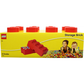 LEGO Storage Brick Red - 8 Knob