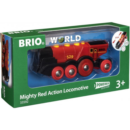 BRIO B/O - Mighty Red Action Locomotive