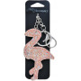 Keyring Flamingo Thick Glitter Assorted Colours