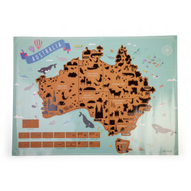 Scratch Map Australia