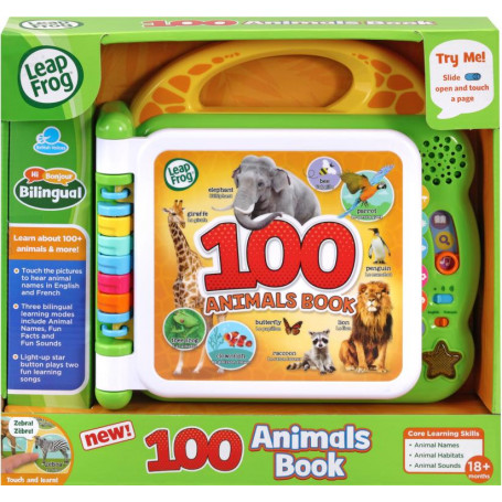 100 Animals Book (English/ French)
