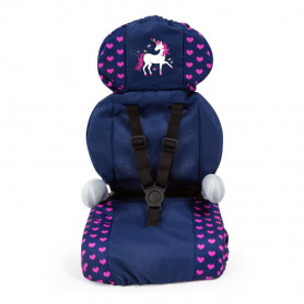 Bayer Doll Car Booster Seat Pink Hearts/ Unicorn