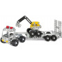 Eitech Truck With Trailer And Digger - Construction Set