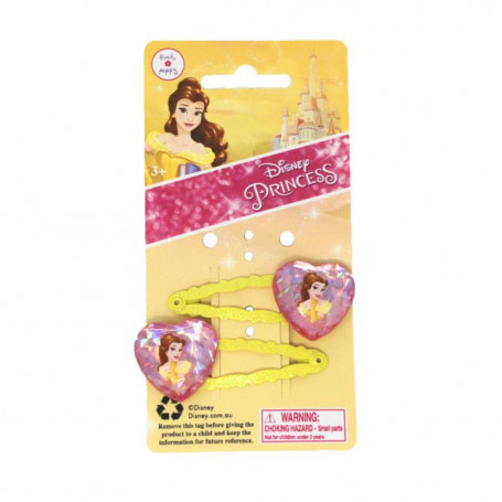 Pink Poppy - Belle Heart Gem Snapclips