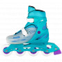 148 Adjustable Inline Skate TEAL GLITTER  | MED 2-5