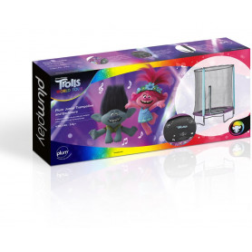 Plum 4.5ft Junior Trampoline Blue- TROLLS with Sound