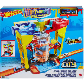 Hot Wheels Stunt & Splash Car Wash, Play Set