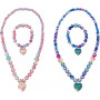 Pink Poppy Mermaid Dreaming Necklace&Bracelet Set