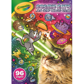 Crayola Cosmic Cats Coloring Book 96 Pages