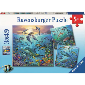 Rburg - Ocean Life Puzzle 3x49pc