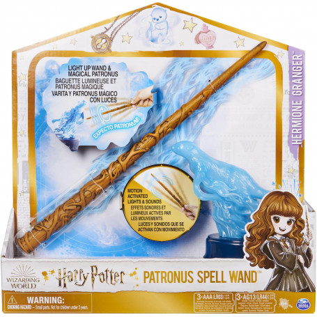Harry Potter Patronus Feature Wand - Hermione Solid