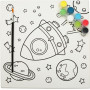 JASART KIDS COLOURING CANVAS 10X10INCH ASSTED