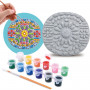 PAINT YOUR OWN - ROUND STEPPING STONE - CEMENT - 14 PCS