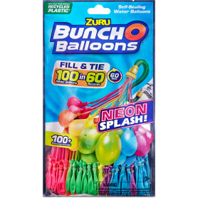 Zuru Bunch O Balloons Neon Splash 3pk Foilbag