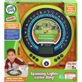 Spinning Lights Letter Ring