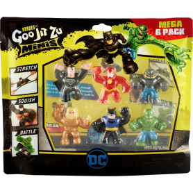 HEROES OF GOO JIT ZU LICENSED DC S4 MINIS MEGA 6 PACK