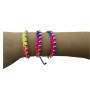 Rainbow Braided Bracelet on Stand