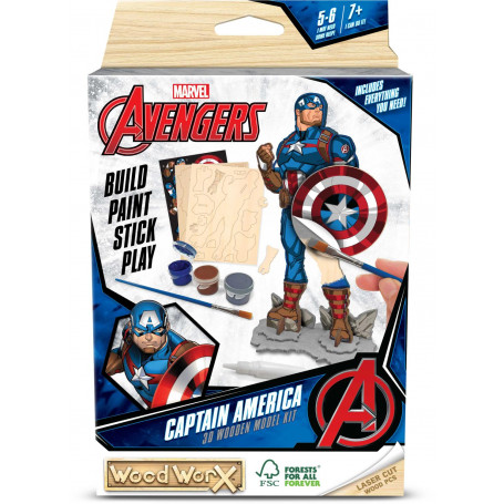Wood WorX Marvel Captain America (FSC)