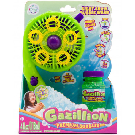GAZILLION LIGHT SHOW BUBBLE WAND