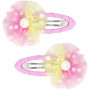 Pink Poppy Pink Mesh Hairclip