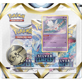 Pokemon TCG Sword and Shield 12- Silver Tempest Three booster blister