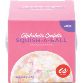 Alphabetti Confetti Squish-A-Ball Asst