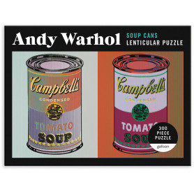 Andy Warhol Soup Can Lenticular Puzzle-300Pc