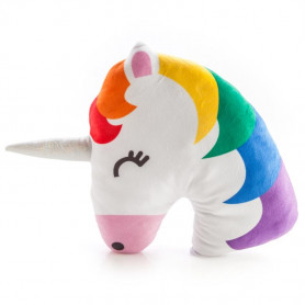 Plush Cushion Unicorn Mlt Colour