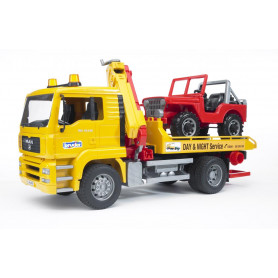 Bruder 1:16 MAN TGA Breakdown Truck with CC Vehicle